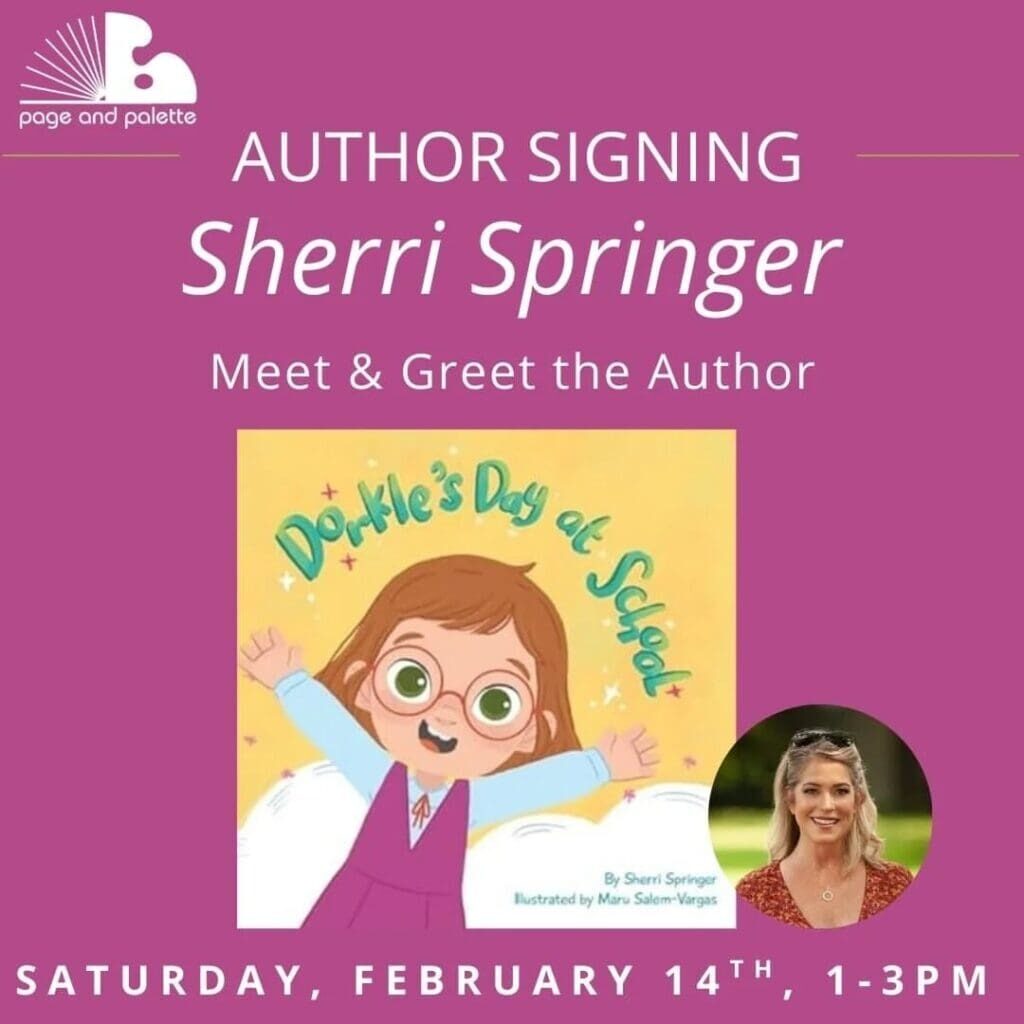 Sherri Springer book signing poster
